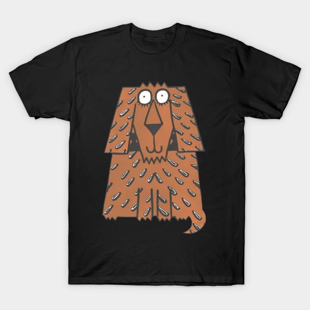 Spaniel, a retro style dog. T-Shirt by krisevansart